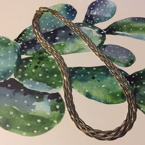 vintage braided sterling necklace